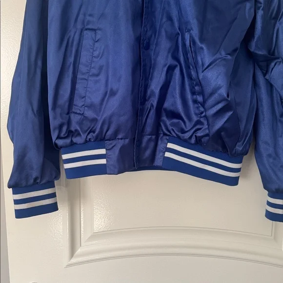 Augusta Sportswear Royal/White Satin Jacket - Size M - Picture 9 of 16